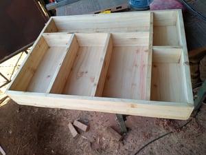How to make a Custom Cypress Cutlery Tray for Short Drawer – work in progress