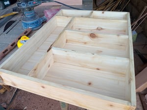 How to make a Custom Cypress Cutlery Tray for Short Drawer – work in progress