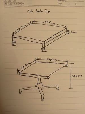 Mahagoni-Tischplatte für EA 125 nach Maß - Design Ideen und Vorschläge vom Handwerker