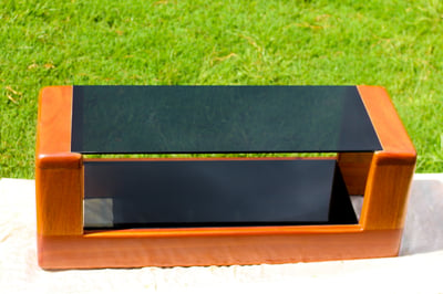 custom made Coffee Table with tinted glass
