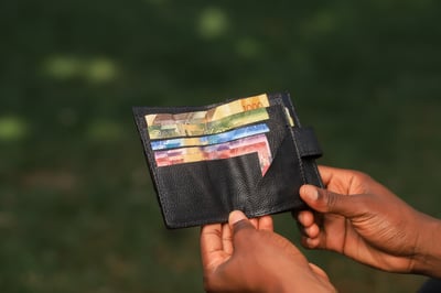 Custom-Made Wallet with Compartments for four notes
