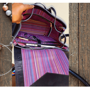 Custom made leather rucksack with a feminine look - design ideas and artisan proposals