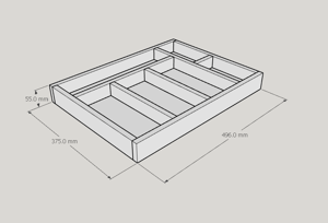 Zypressenholz-Besteckkasten nach Maß 50,6×38 cm - Design Ideen und Vorschläge vom Handwerker