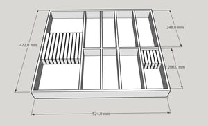 Custom Cypress Cutlery Tray With Knife Blocks - design ideas and artisan proposals
