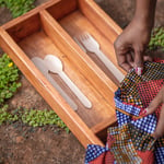 Made to measure cutlery tray: Length 46,5 cm Width 21 cm