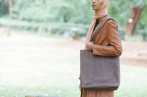 maßgeschneiderte feminine Leder Tote Bag