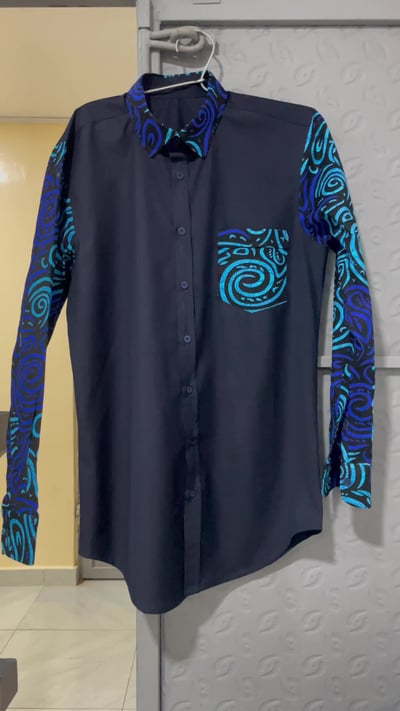Custom-Made African Print Shirt for Wedding in Kenya within custom made realization