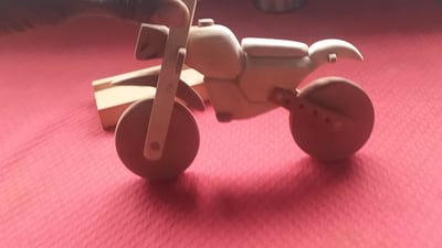 Eco-Friendly Custom Wooden Toy Motorcycle within custom made realization