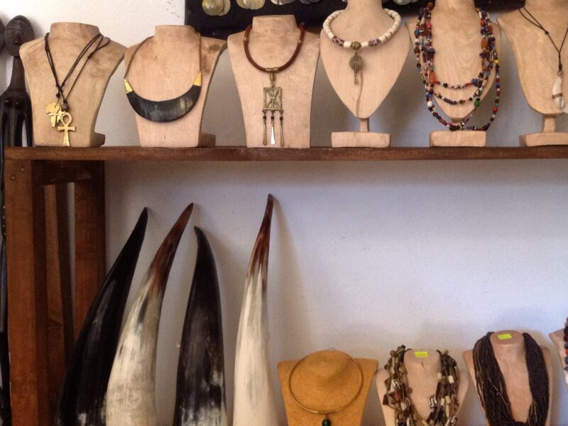 Jewelry made from recycled cow-horn