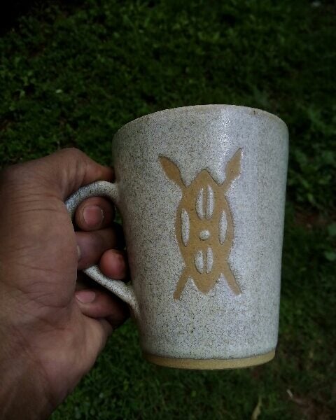 Kenya mug made by John Kamau
