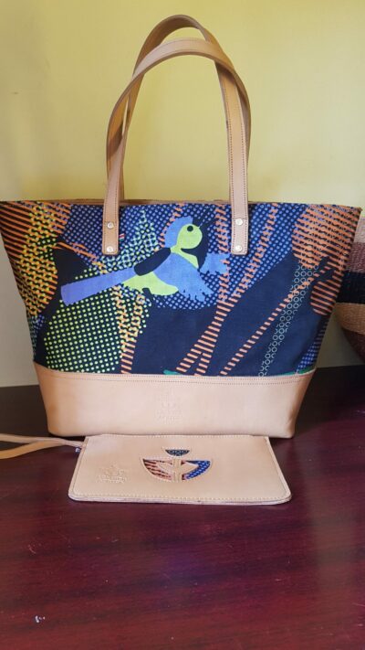 Custom made Bag with African patterns within custom made realization