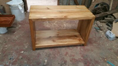 Custom made wooden TV stand within custom made realization