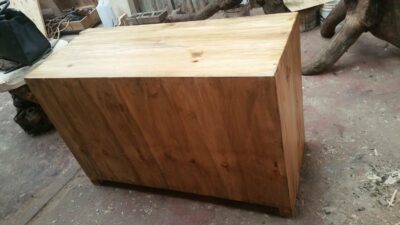 Custom made wooden TV stand within custom made realization