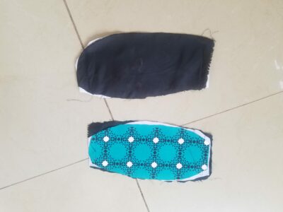 two waist bag made in kitenge within custom made realization