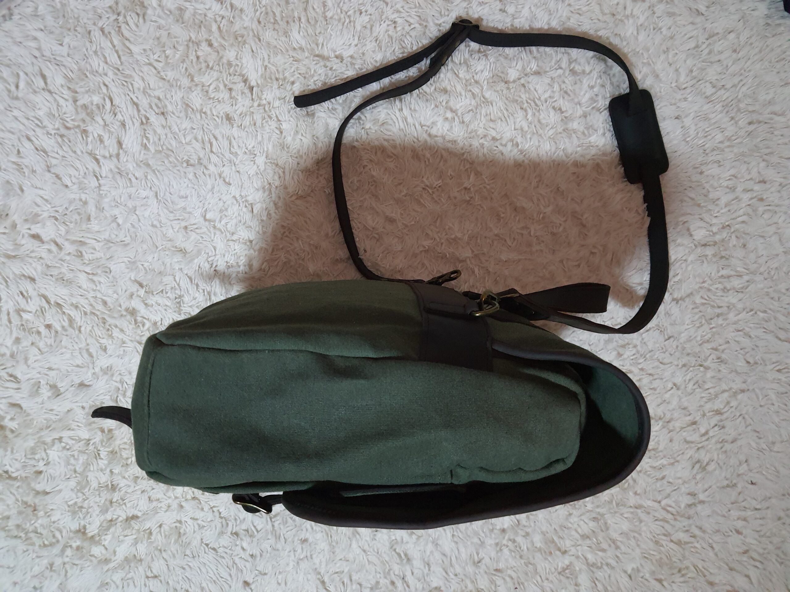 Custom Made Feminin Field Bag Made From Fabric