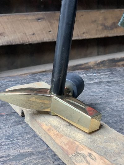 custom made triplet hammer (a new invention of mine).