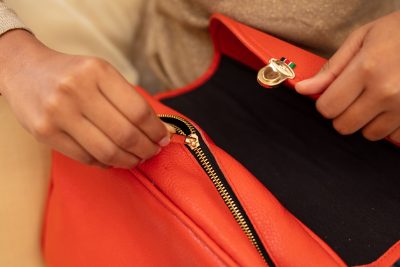 Custom made theft-proof ladies handbag like this:
