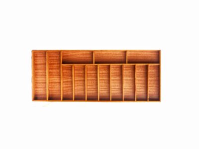 Wooden drawer insert, external dimensions 91cm x 37cm