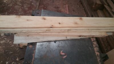 Custom made insert made of beech wood within custom made realization