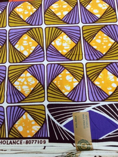Custom made curtains with African Wax Prints within custom made realization