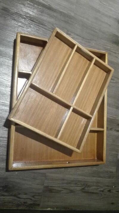 Two custom made boxes as a drawer insert