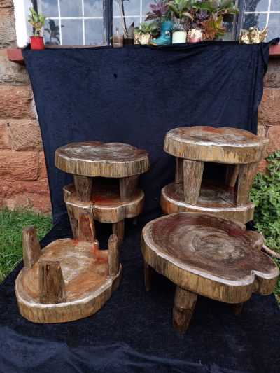 9 custom made side tables within custom made realization