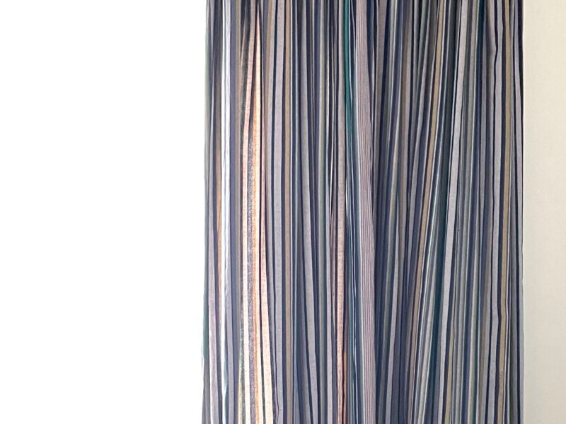 Custom made curtain of kikoi fabric