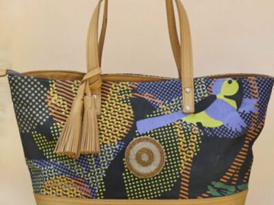 Maßgefertigte Tasche mit afrikanischen Mustern