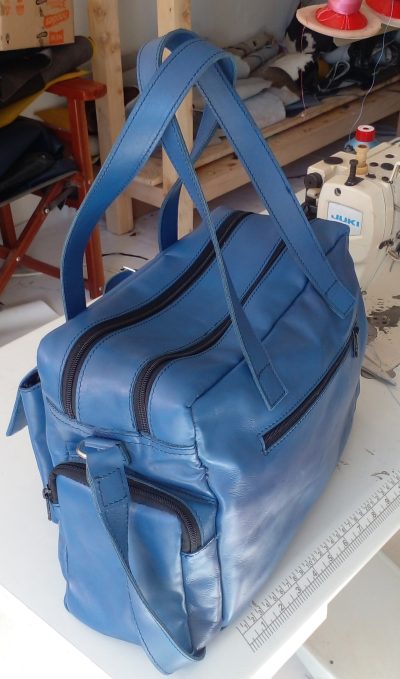 Custom made unisex Satchel bag within custom made realization