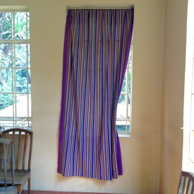 Custom made African print curtains within custom made realization
